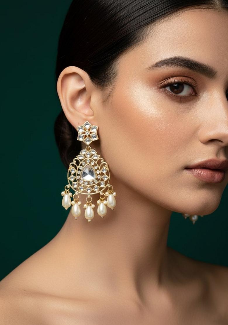 Gold Stainless Earrings - Indya