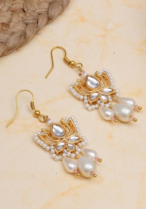 White  Alloy Earrings