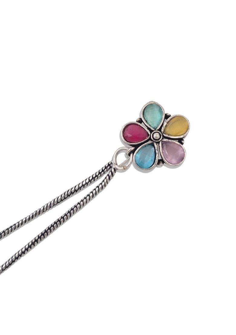 Multicolor Brass Earrings Set - Indya