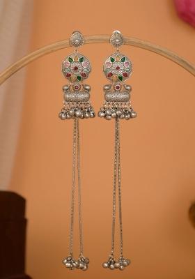 Multicolor Brass Earrings Set