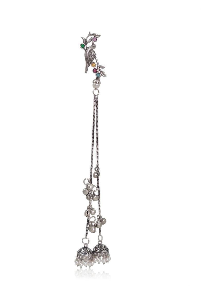 Multicolor Brass Earrings Set - Indya