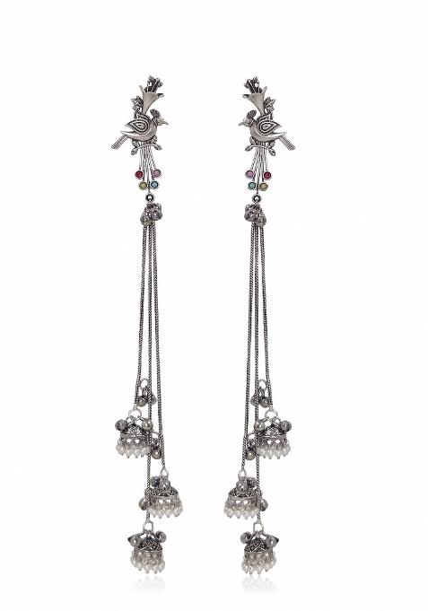 Multicolor Brass Earrings Set