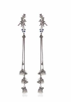 Sky Blue Brass Earrings Set