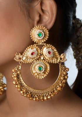 Multicolor Brass Earrings Set