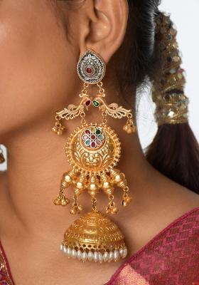 Multicolor Brass Earrings Set