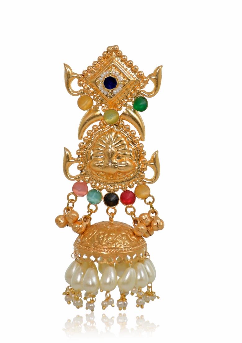 Multicolor Brass Earrings Set - Indya