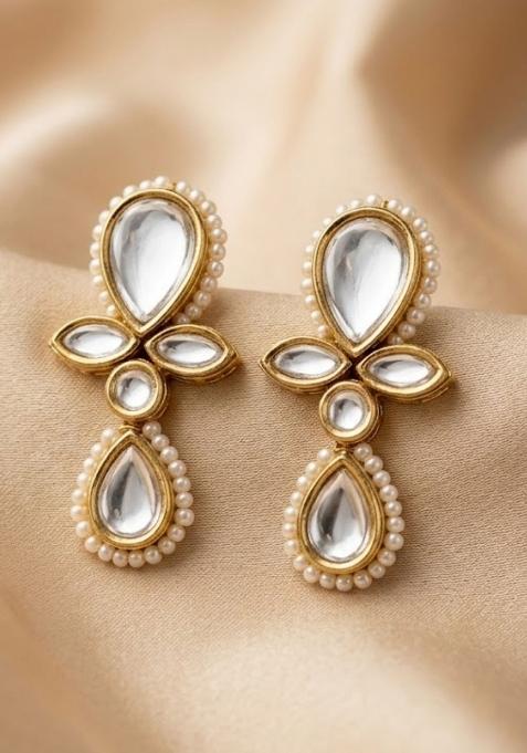 White  Alloy Earrings