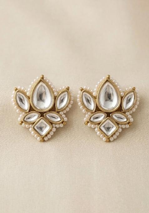 White  Alloy Earrings