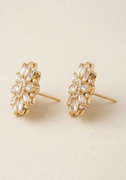 White  Alloy Earrings