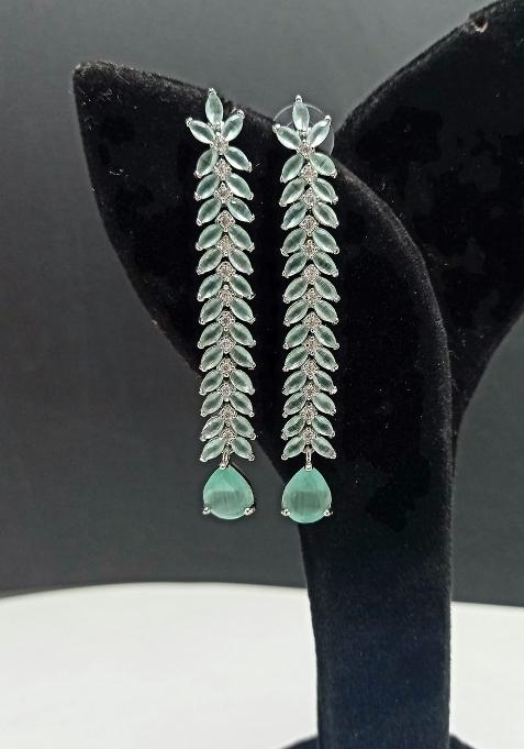 Green Brass Earring