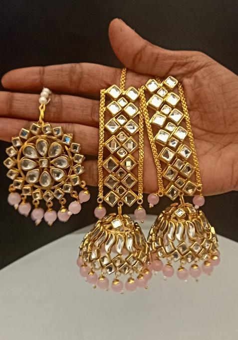 Pink Copper Earring