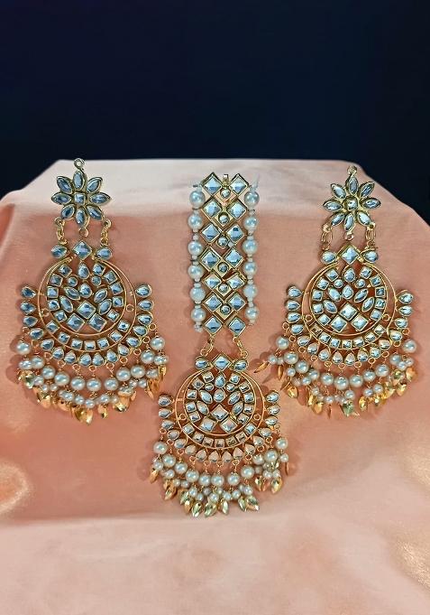 White Copper Earring