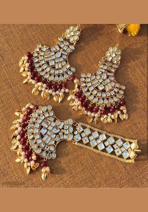 White Copper Earring