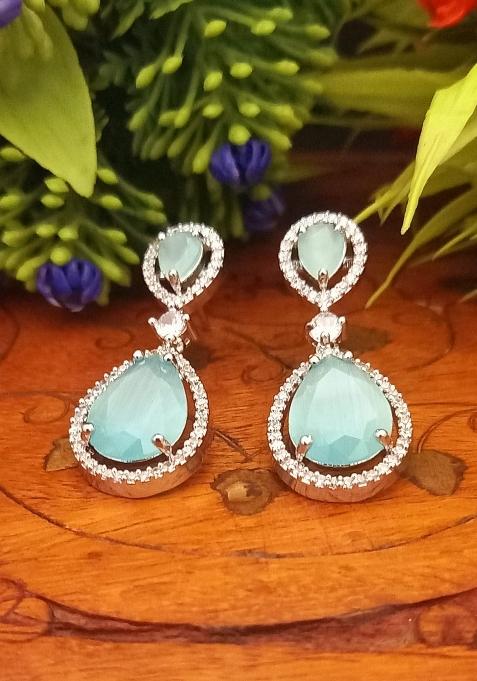 Green Brass Earring