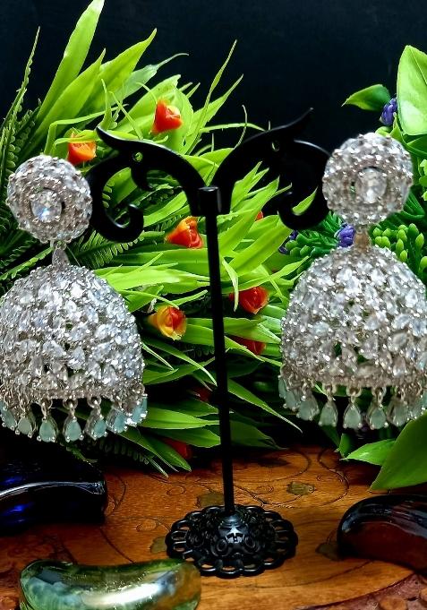 Green Brass Earring