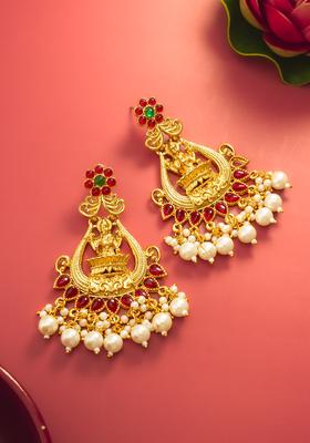 Multicolor Artificial Stones Alloy Chandelier Earring