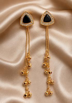 Golden Alloy Earrings