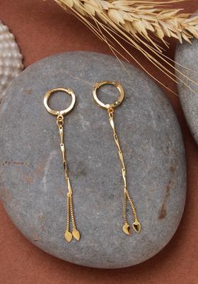 Golden Brass Hoop Earrings