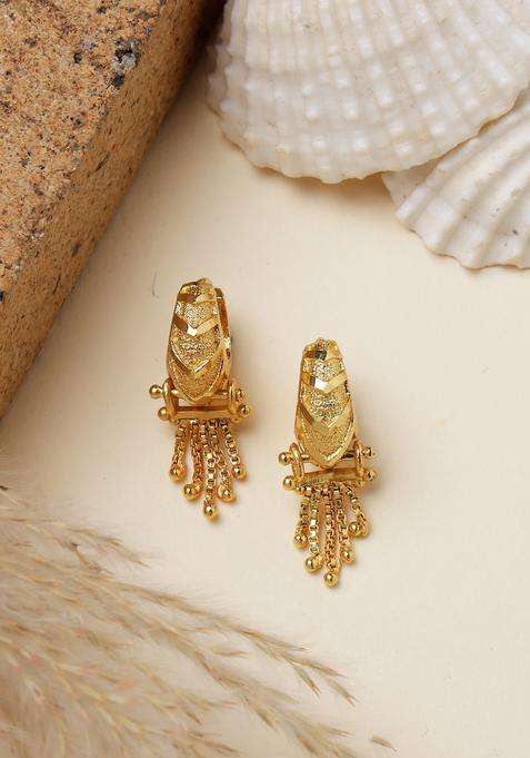 Golden Brass Hoop Earrings