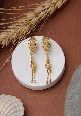 Golden Brass Hoop Earrings