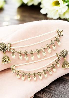 Golden Brass Jhumkas