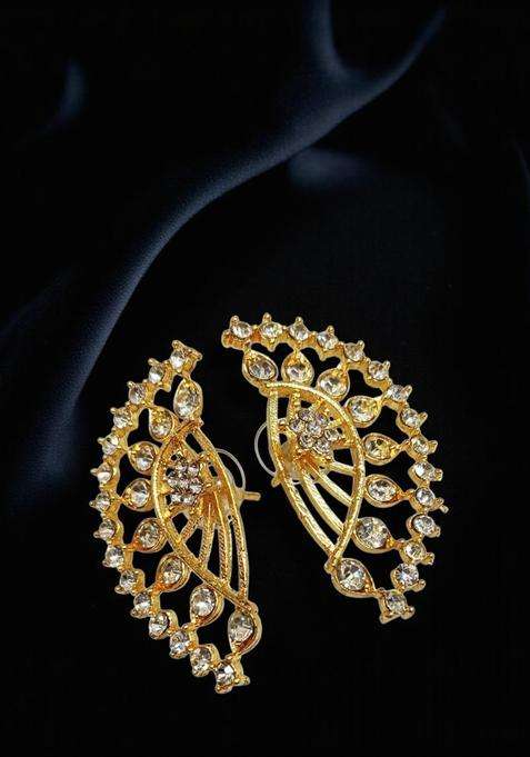 White Brass Ear Cuff