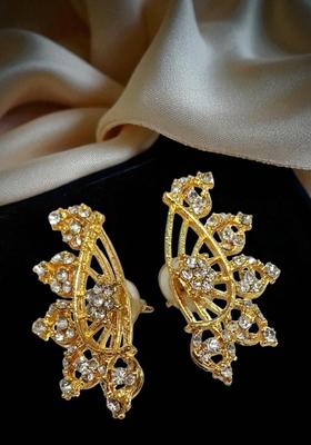 White Brass Ear Cuff