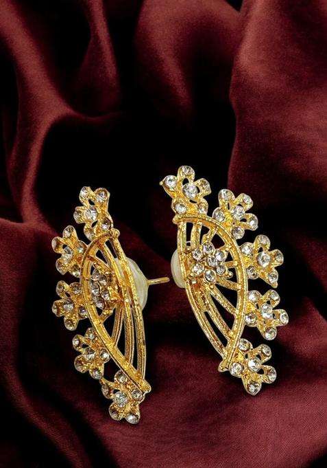 White Brass Ear Cuff