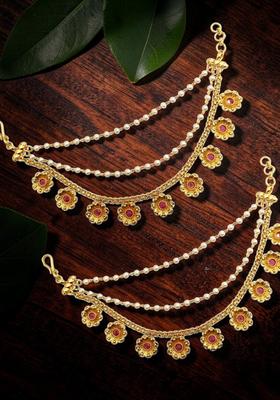 Golden Alloy Ear Chain
