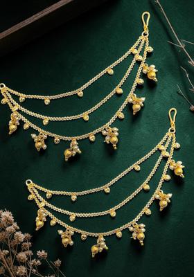 Golden Alloy Ear Chain