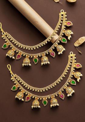 Golden Alloy Ear Chain