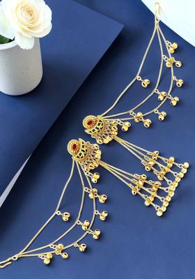Golden Alloy Jhumkas