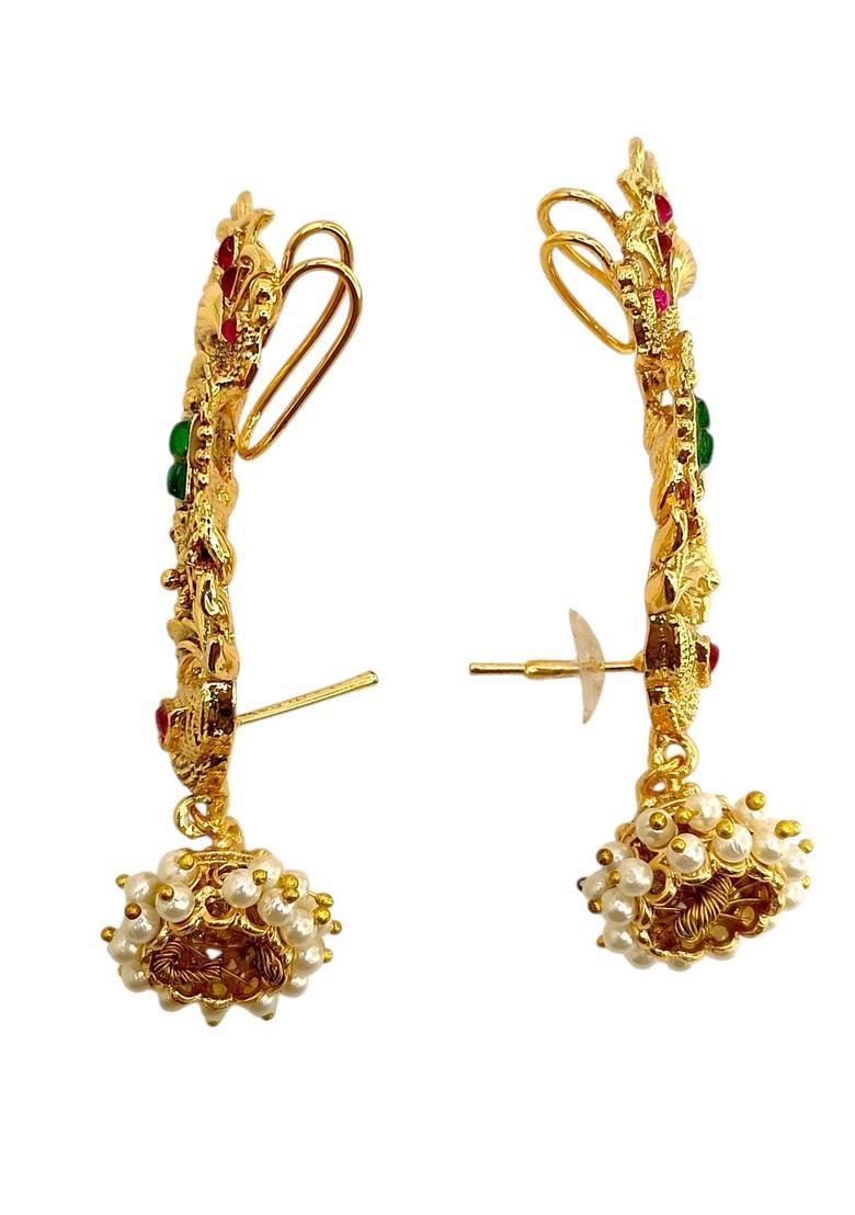 Golden Alloy Ear Cuff - Indya