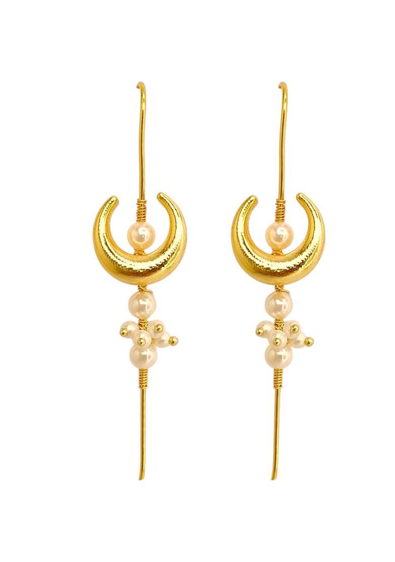 Golden Alloy Ear Cuff - Indya