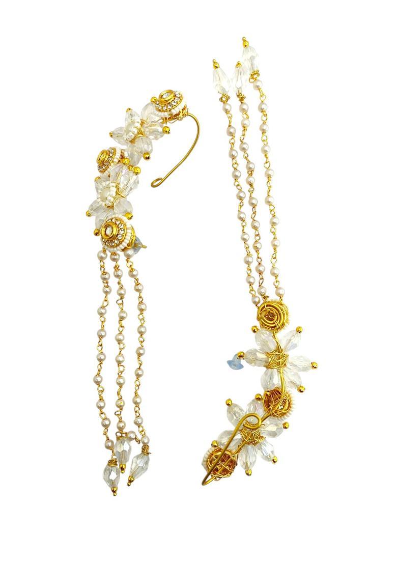 Golden Alloy Ear Cuff - Indya