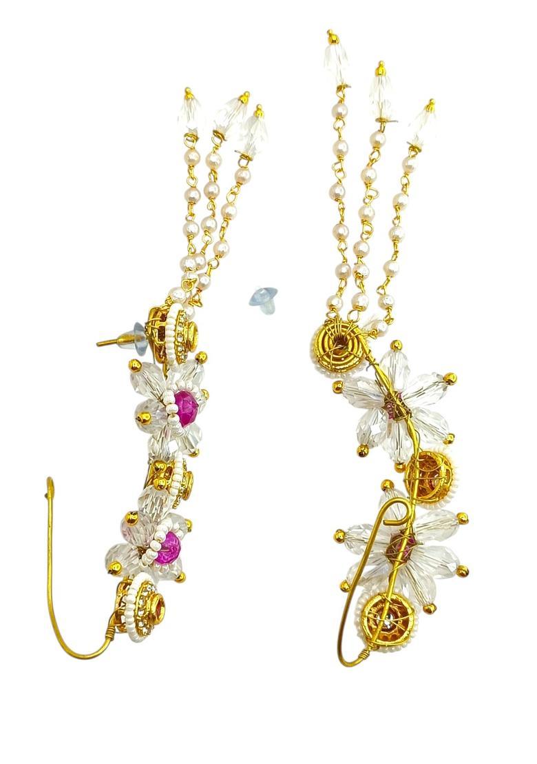 Golden Alloy Ear Cuff - Indya