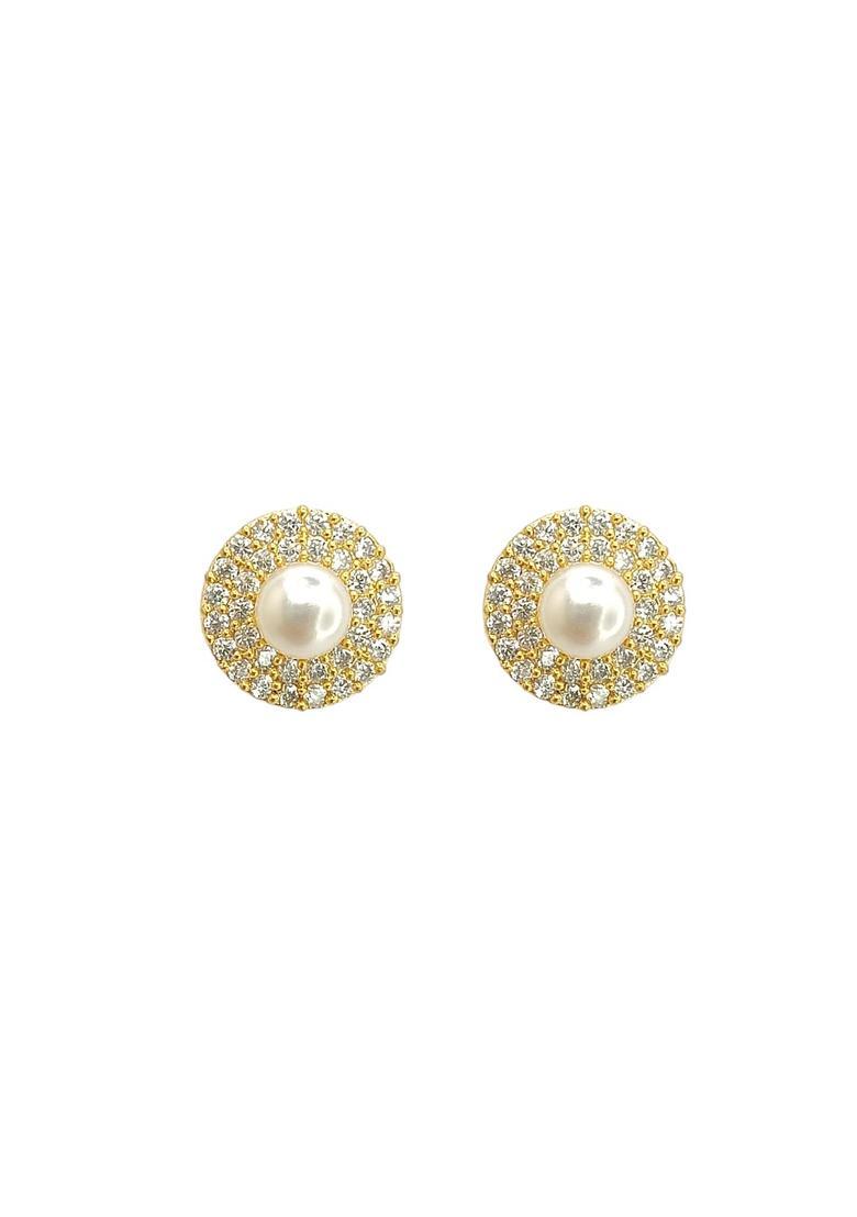 Golden Alloy Studs - Indya