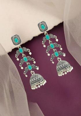 Silver Alloy Jhumkas