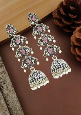 Silver Alloy Jhumkas