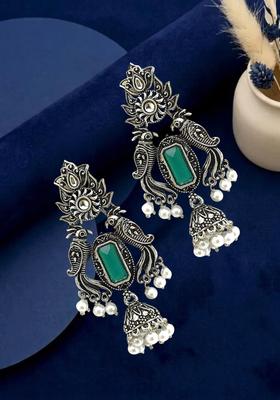 Silver Alloy Jhumkas