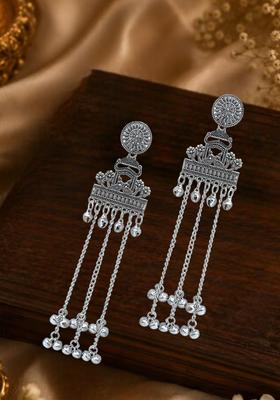 Silver Alloy Jhumkas