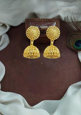 Golden Alloy Jhumkas