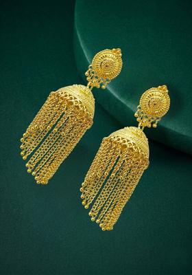 Golden Alloy Jhumkas