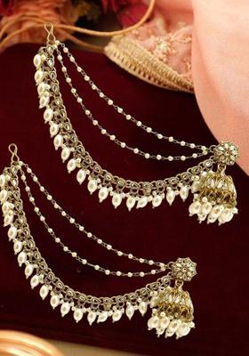 Golden Alloy Jhumkas