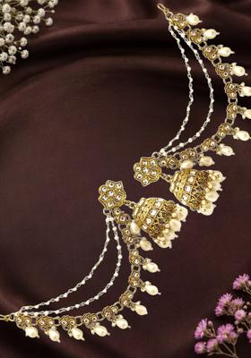 Golden Alloy Jhumkas