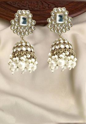 Golden Alloy Jhumkas