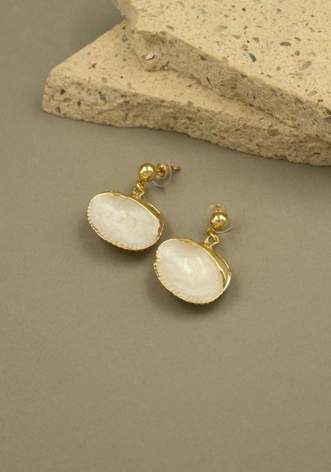 Golden Alloy Earrings