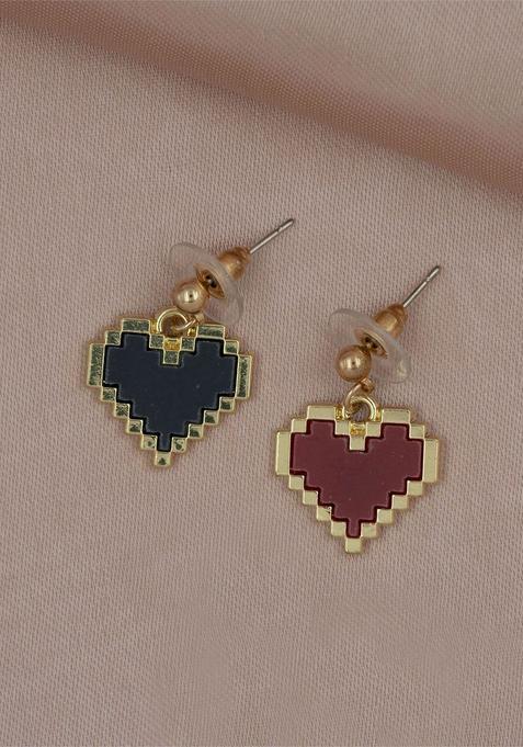 Golden Alloy Earrings