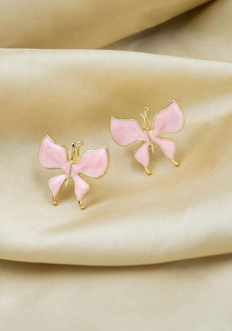 Golden Alloy Earrings