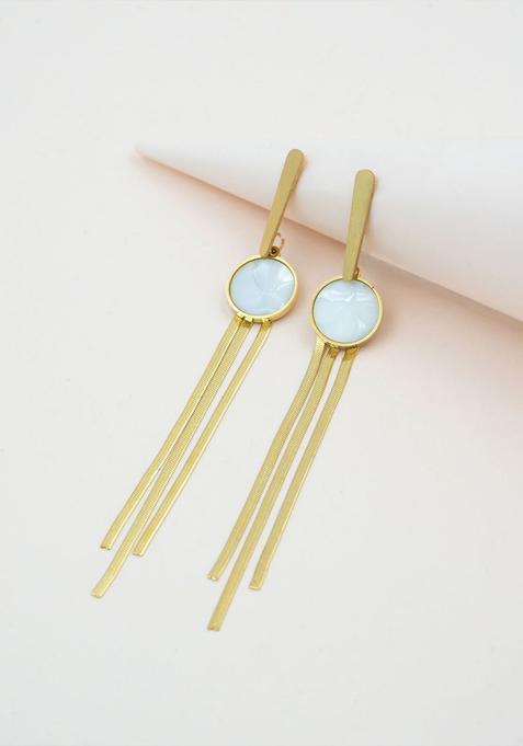 Golden Alloy Earrings